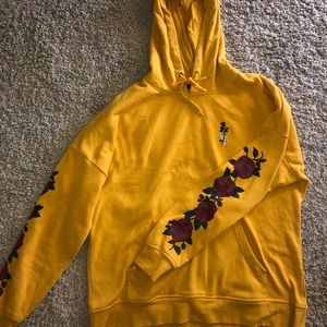 Yellow rose hoodie